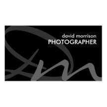 Bold Monogram Business Cards