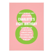 Bold Number Birthday Party Invitation