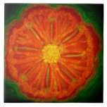Bold Orange Flower tiles