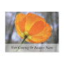 Bold Orange Iceland Poppy Post Card