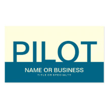 bold PILOT (colour customizable) Business Card Template