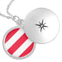 Bold Red Stripes Pendant