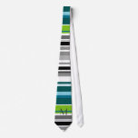 bold striped monogram tie