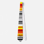 bold striped monogram tie