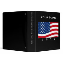 Bold USA Theme, Custom Personalized Design Vinyl Binders