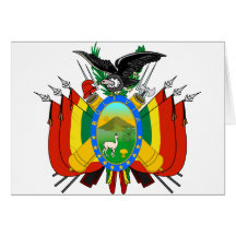 Bolivia Coat Of Arms Greeting Card