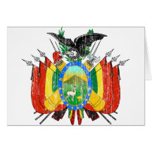 Bolivia Coat Of Arms Greeting Card