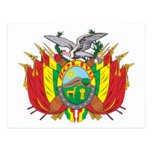 Bolivia Coat Of Arms Postcards