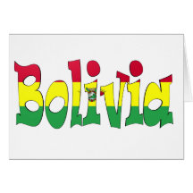 Bolivia Flag Greeting Card