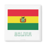 Bolivia Flag with Name Refrigerator Magnet