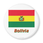 Bolivia Flag with Name Refrigerator Magnets