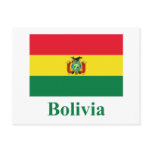 Bolivia Flag with Name