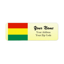 Bolivia old custom return address label
