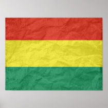 Bolivia old print