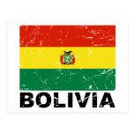 Bolivia Vintage Flag Postcards