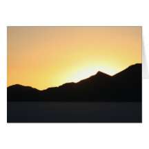 bolivian sunset greeting card