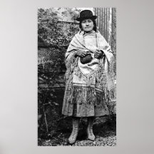 Bolivian Woman Posing 1911 Posters