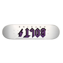 BOLT Purple Logo Skate Board/ Long Board