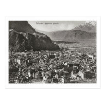 Bolzano, l'Italie, vue générale, ville et alpes Carte Postale