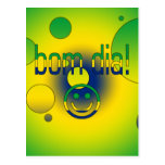 Bom Dia! Brazil Flag Colours Pop Art Postcards