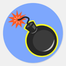 Bomb And Lit Fuse Stickers