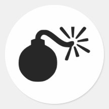 Bomb Round Sticker