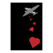 Bombardier de coeur - faites la guerre d'amour pas affiches