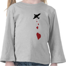 Bombardier de coeur - faites la guerre d'amour pas t-shirts