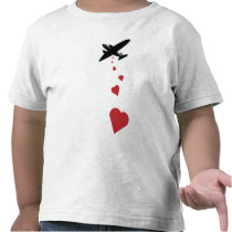 Bombardier de coeur - faites la guerre d'amour pas t-shirts