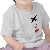 Bombardier de coeur - faites la guerre d'amour pas t-shirts