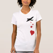 Bombardier de coeur - faites la guerre d'amour pas t-shirts