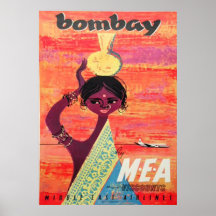 Bombay Vintage Travel Poster