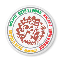 BOMBER-HEAD-RASTA REFRIGERATOR MAGNET