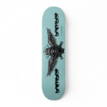 Bomber pilot skull graphic art cool skateboard