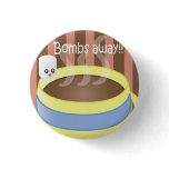 Bombs Away - Marshmallow and Coffee Pinback Buttons