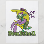 bombshell glam girly turtle tortoise cartoon flyers