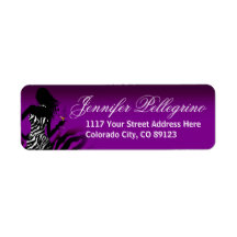 Bombshell Zebra Party Dress purple Labels