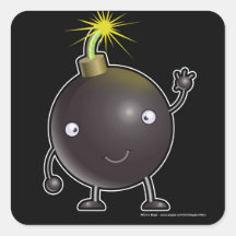 Bomby sticker - black