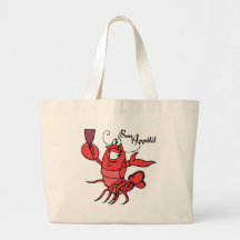 Bon Appetit Lobster Canvas Bags