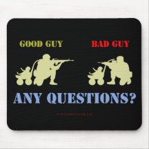 Bon garçon - mauvais garçon tapis de souris