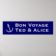 Bon Voyage Banner Posters