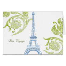 Bon Voyage, Eiffel Greeting Card