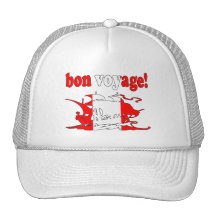 Bon Voyage - Good Trip in Canadian -  Vacations Hats