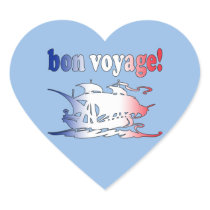 Bon Voyage Good Trip in French Vacations Travel Stickers