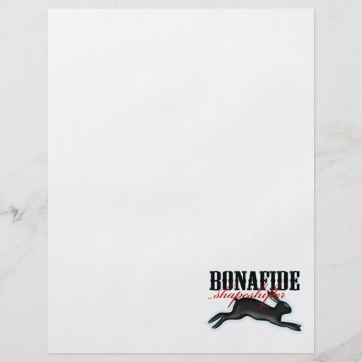Bonafide Shapeshifter-Rabbit Flyers