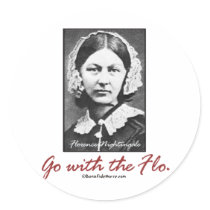 BonafideNurse_-_Go_with_the_Flo Round Stickers