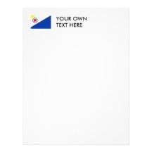 Bonaire Flag Custom Letterhead