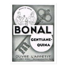 Bonal; Gentiane-Quina, an apperitif Post Card