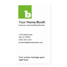 Bonanza Vertical Grassy Business Card