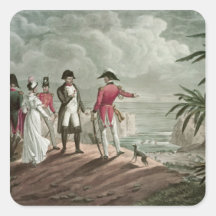 Bonaparte on St. Helena Square Sticker